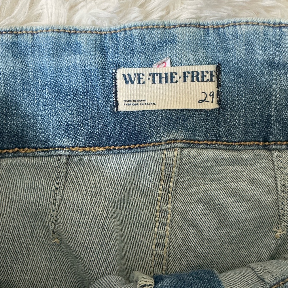 Free People We The Free High Waist Flare Jeans | Size 29 | Medium Wash | - Picture 5 of 9